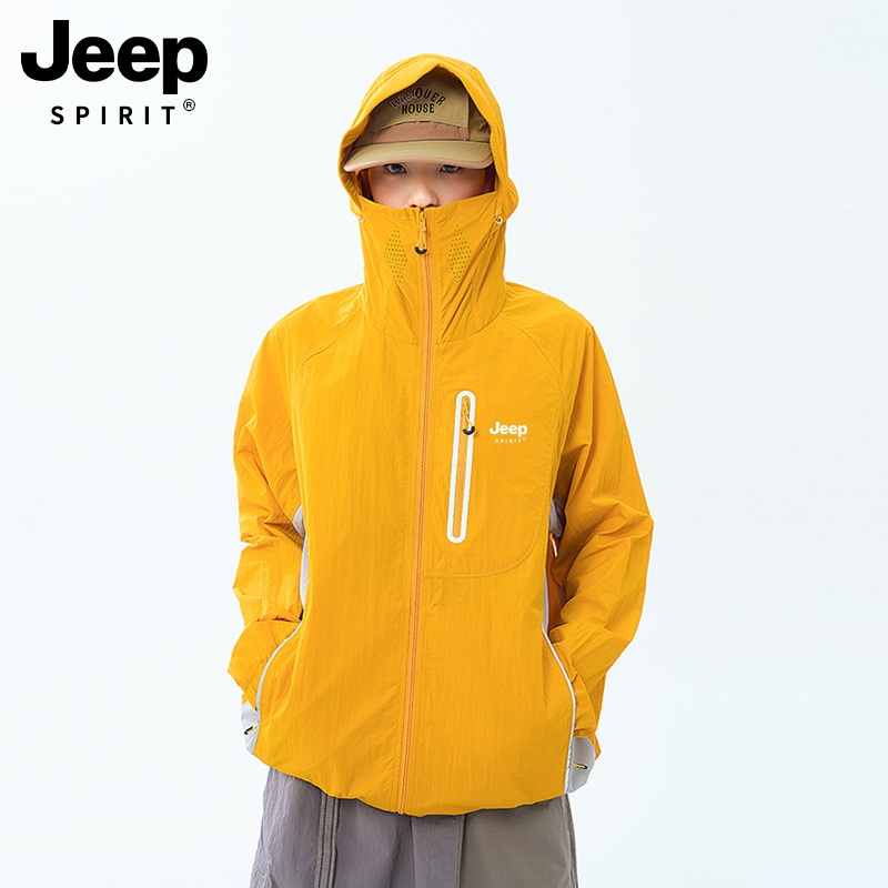 JEEP 여성 속건성 자외선차단 코트 산악용 아웃도어 얇은 재킷 이미지 6