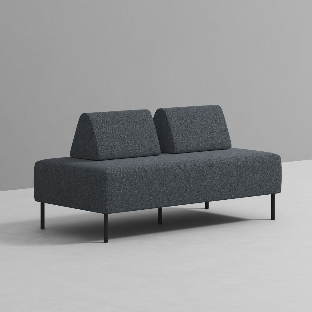 데스커 S01 소파 (등쿠션 2ea 포함) DSSBA1602J 스툴미포함, 라이트그레이, 2인용