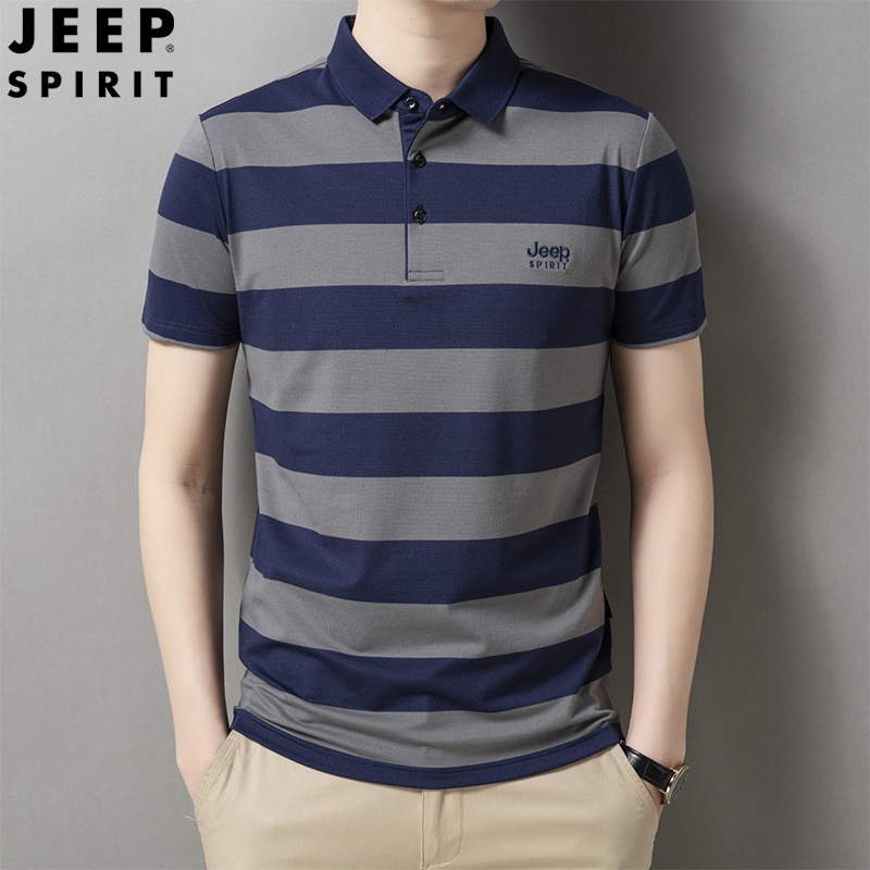 JEEP SPIRIT 지프 스피릿 남성 반팔티 봄과 여름 캐쥬얼 반팔 티셔츠 - 상세 이미지 3