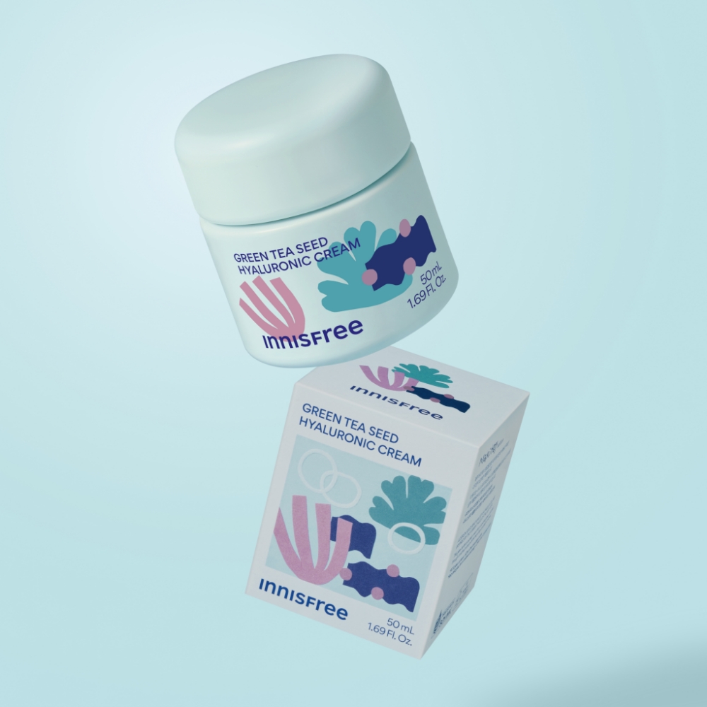 이니스프리 그린티 씨드 히알루론산 수분크림 / 진정 보습 속건조 화잘먹 50mL, 1개 (단지형) - 상세 이미지 4