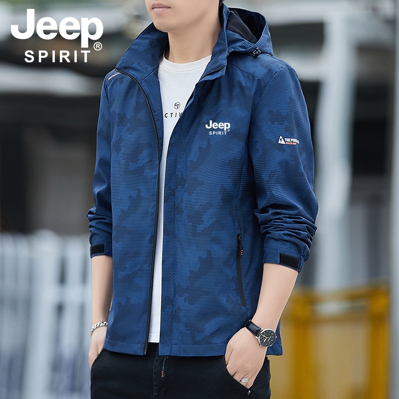 JEEP 지프 남자 봄 바람막이 방수 아웃도어 점퍼 후드자켓 - 상세 이미지 5