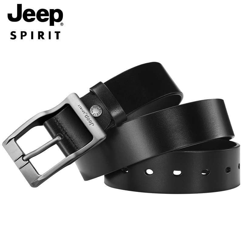JEEP 지프 남자 정장 캐주얼 청바지 벨트 가죽 버클 벨트 T0699 - 상품 이미지