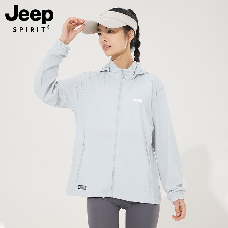 JEEP SPIRIT 남성 여성 자외선 차단 집업 여름용 냉감 바람막이 자켓 이미지 6