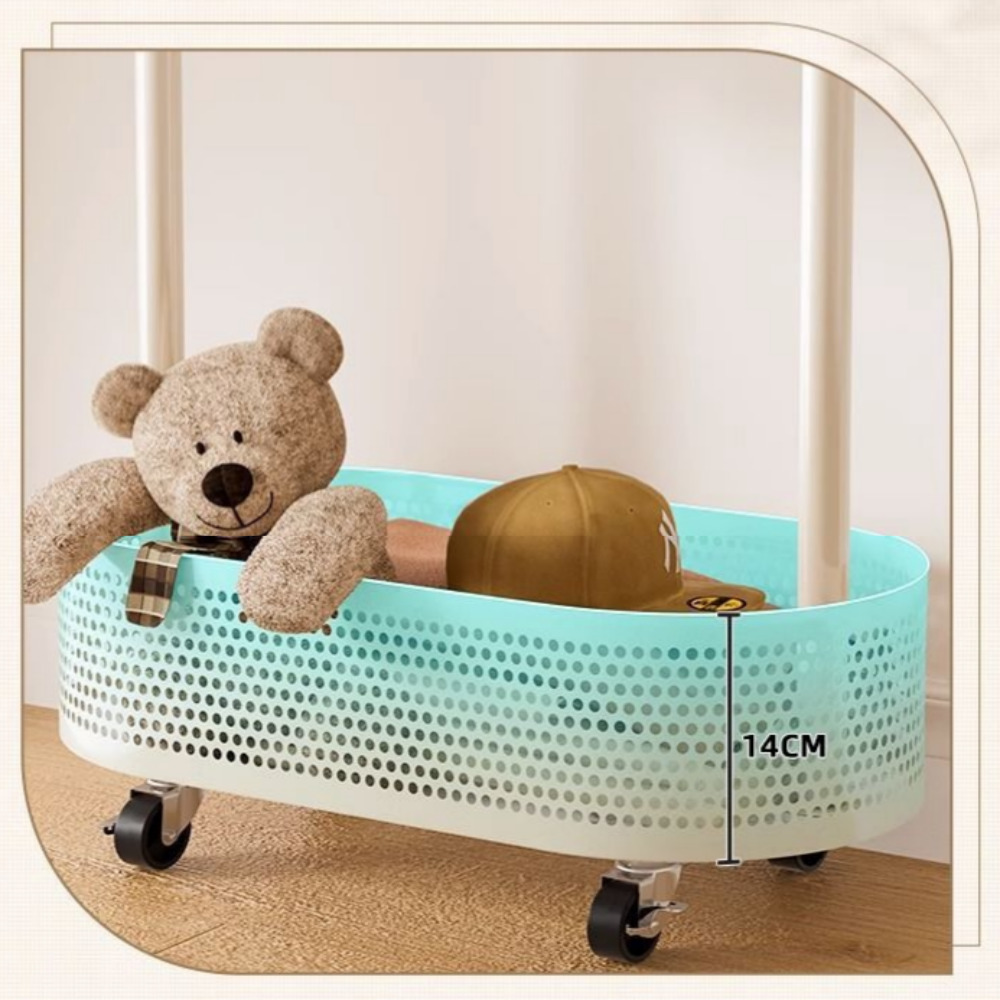 우아플레이스 이동식행거 선반 철제 튼튼한 스탠드옷걸이 600