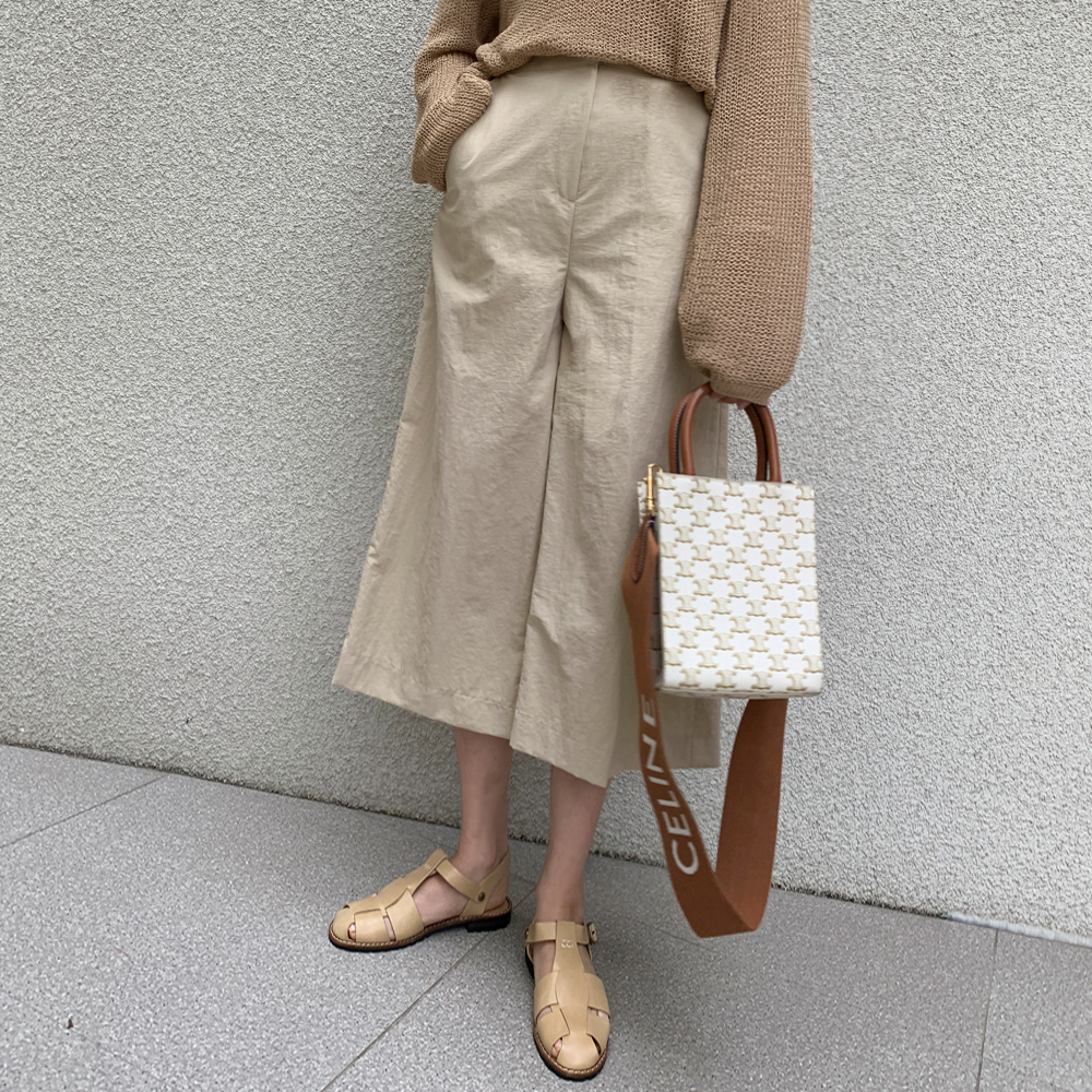 치프타 8부 와이드 슬랙스 - 상세 이미지 2