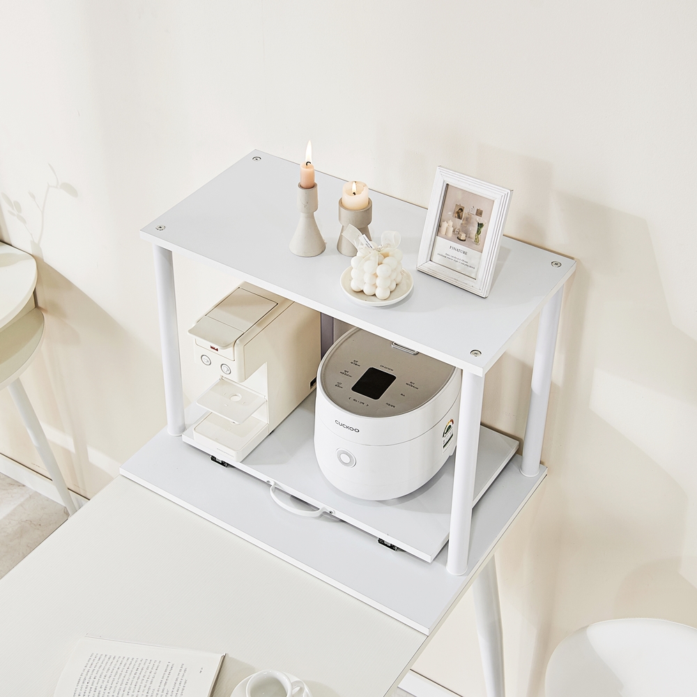 미넬로 밥솥레일 선반 밥솥장 에어프라이어 밥통 선반 거치대