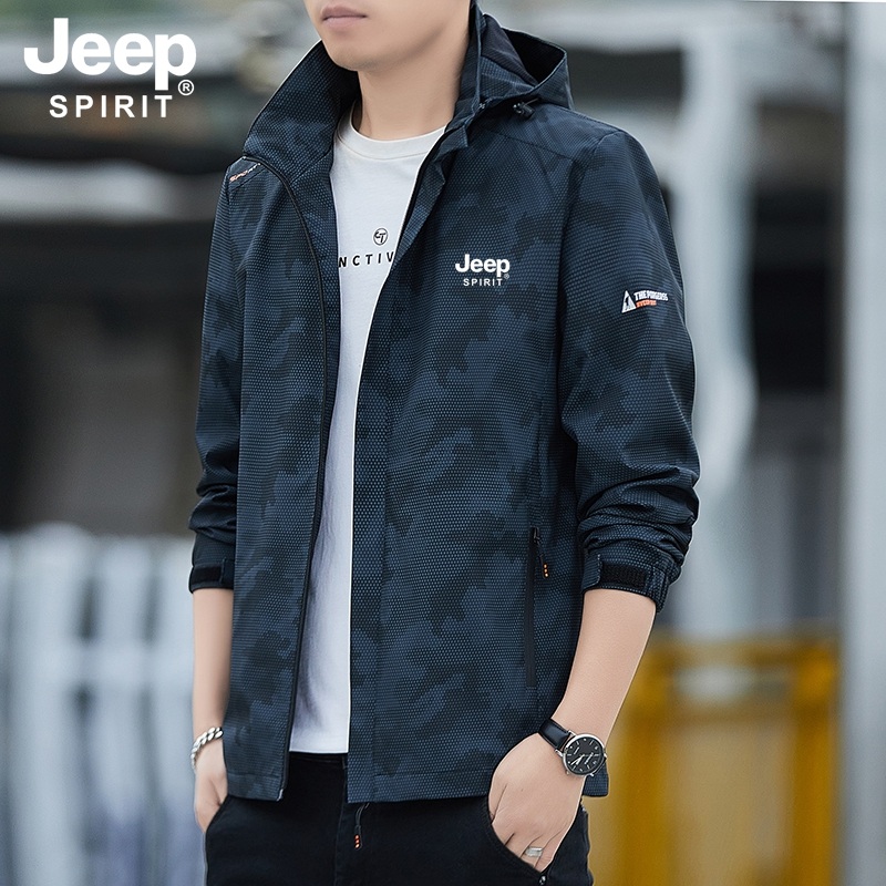 JEEP 지프 남자 봄 바람막이 방수 아웃도어 점퍼 후드자켓 - 상세 이미지 2