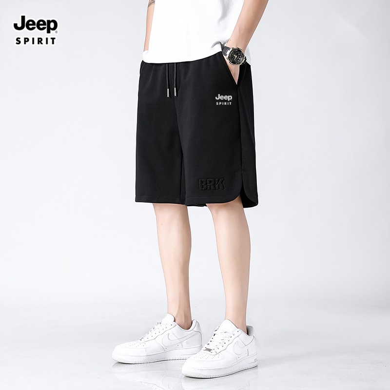 JEEP 지프 남자 반바지 5부 밴딩 면 트레이닝 - 상세 이미지 2