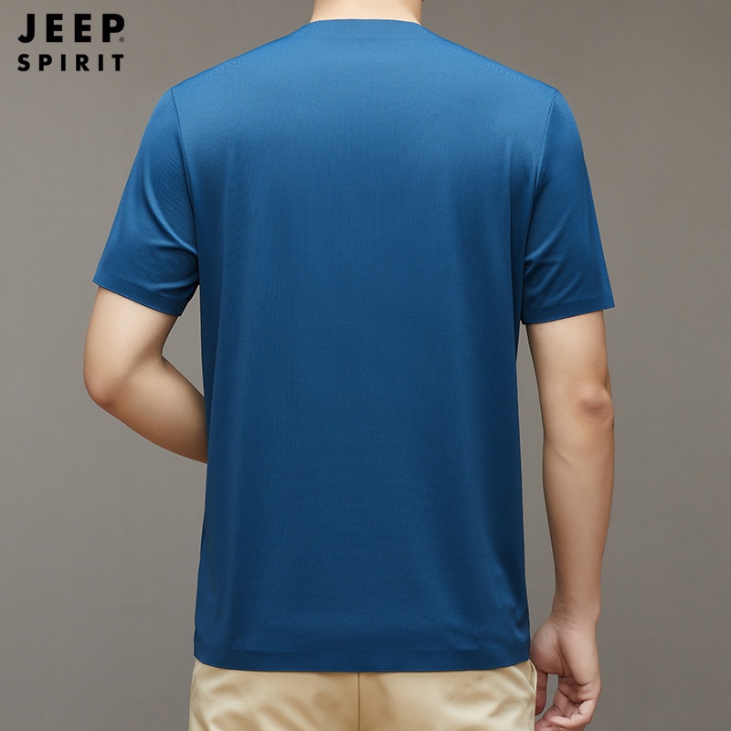 JEEP SPIRIT 남성 라운드 반팔티 드라이핏 기능성 쿨 반팔 티셔츠 - 상세 이미지 5