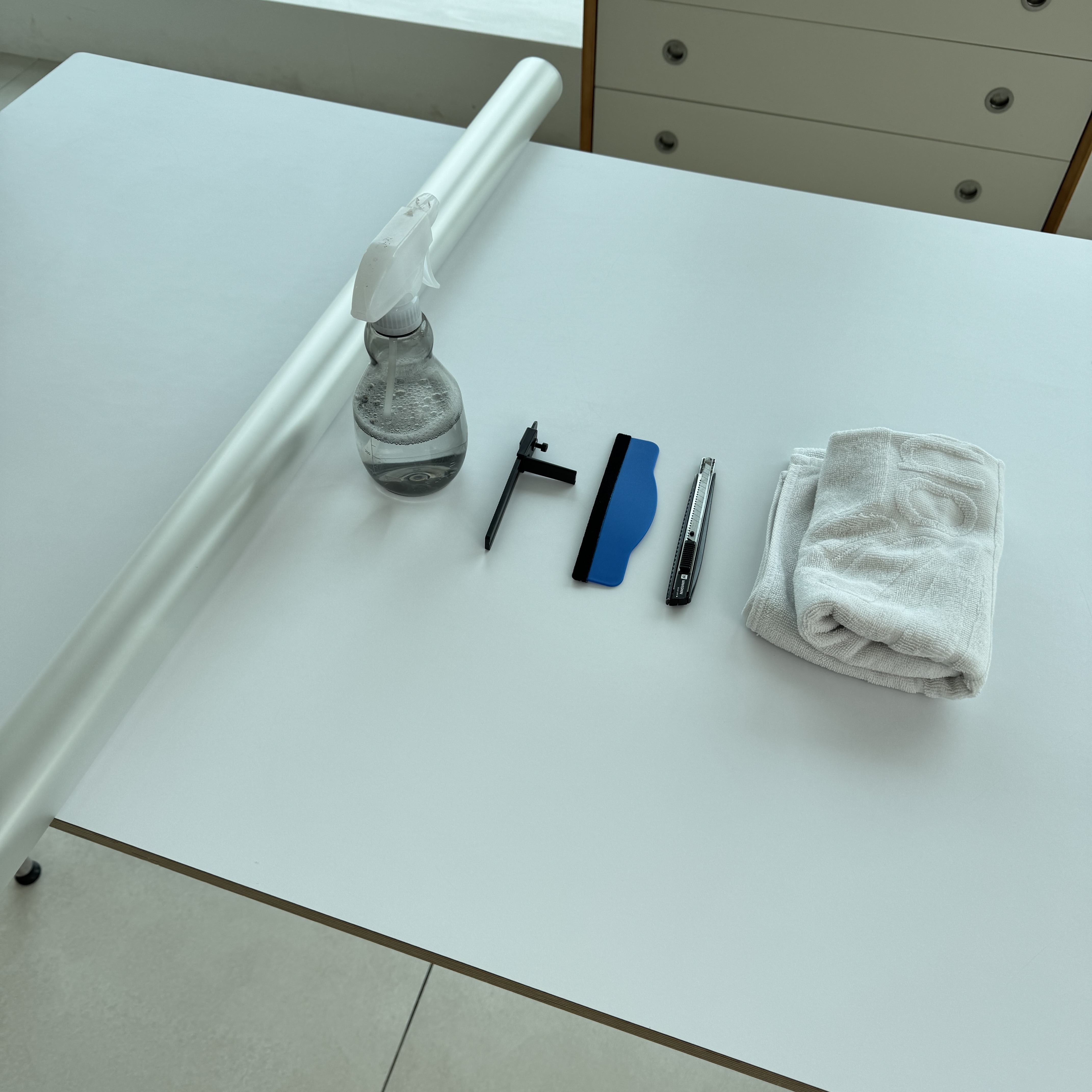 붙이는 투명 식탁 보호필름 테이블 책상 매트 시트 덮개 유리대용 깔개 패드 방수 무광1호