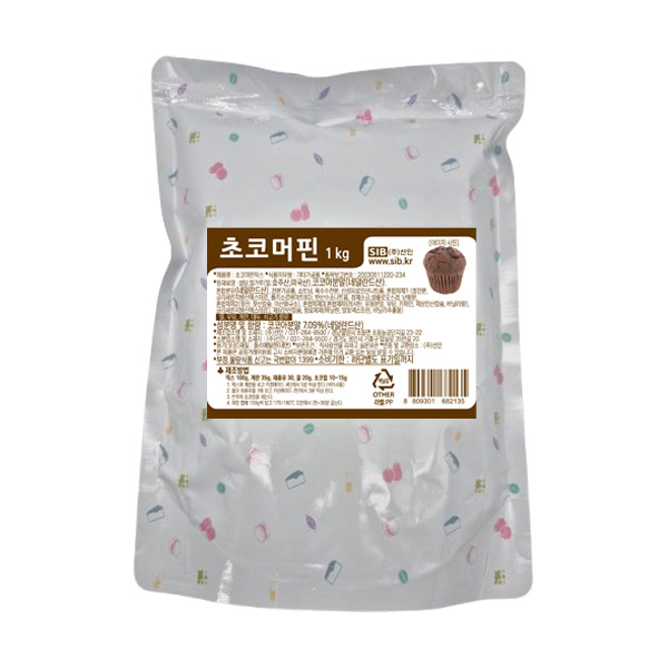 초코머핀믹스 1kg 케이크 컵케익 머핀 만들기 반죽 가루 제빵재료 베이킹 - 상품 이미지