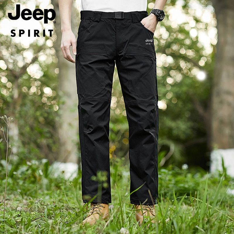 JEEP SPIRIT 남자 작업복바지 봄 여름 기능성 팬츠 등산 트레이닝 작업복 - 상세 이미지 2