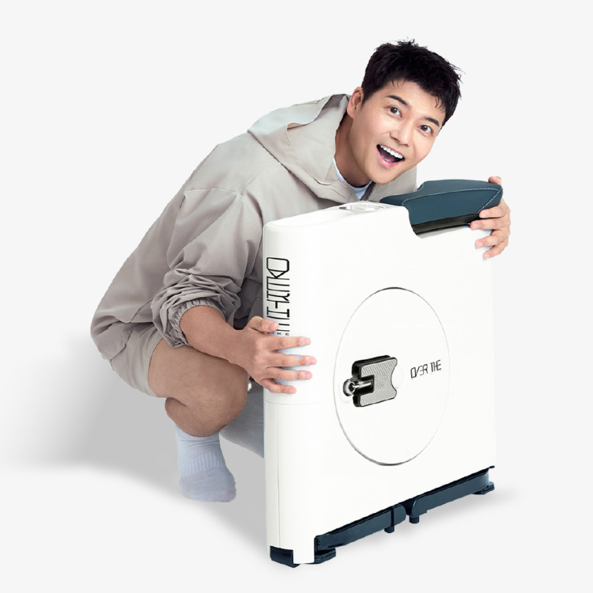 오버더바이크 접이식 실내 자전거 미니 사이클 한뼘 바이크 | 층간소음없는 원룸 홈트레이닝