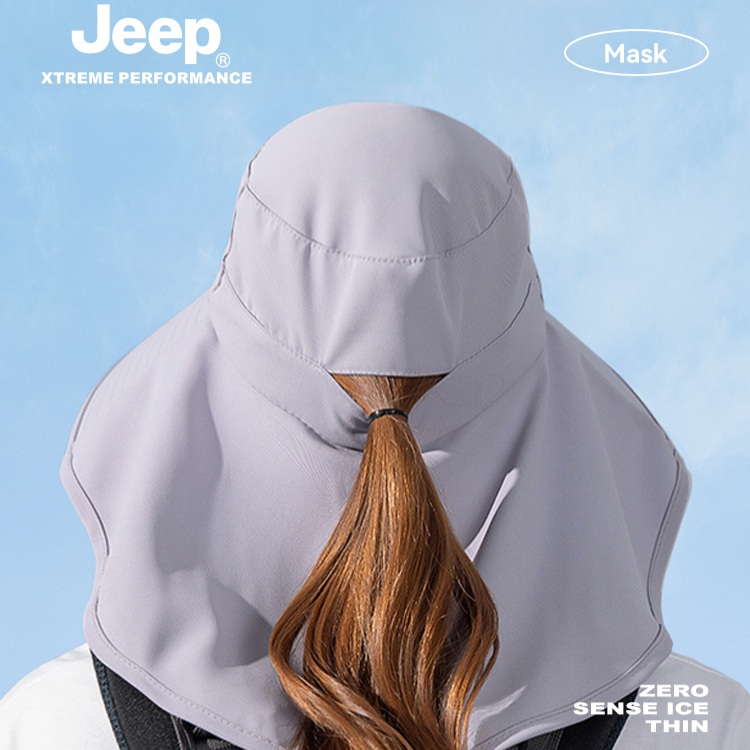 JEEP 지프 여름 등산 모자 챙넓은 여성 썬캡 햇빛가리개 모자 - 상세 이미지 5
