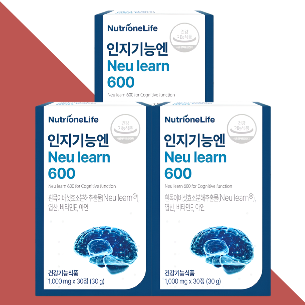 뉴트리원 인지기능엔 뉴런600 Neulearn 30정X3개 - 상품 이미지