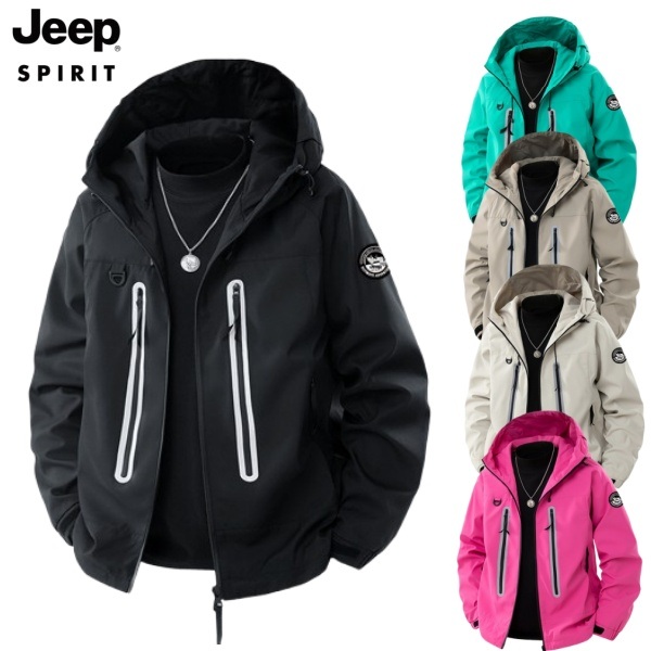 JEEP 지프 봄여름 초경량 방풍 바람막이 자켓 하이킹 캠핑 등산복 - 상품 이미지