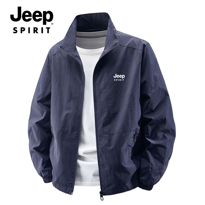 JEEP SPIRIT 지프 봄여름 스탠드 칼라 아웃도어 통기성 경량 바람막이재킷 - 상세 이미지 4