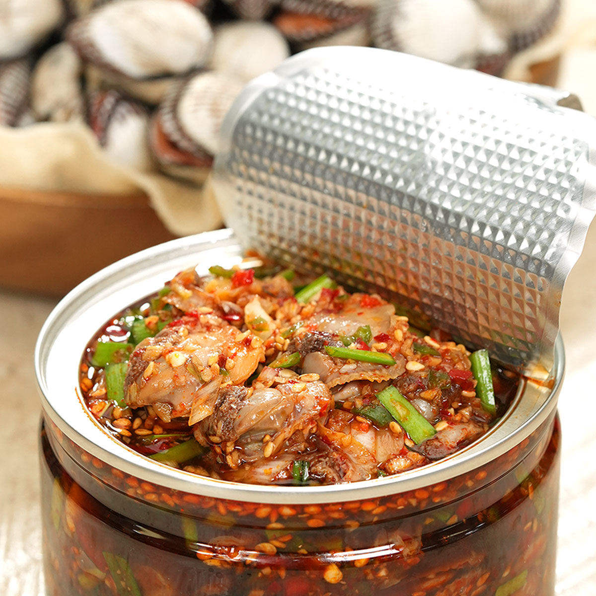 셰프애찬 청양 부추 새 꼬막장 400g/캔 - 상세 이미지 2