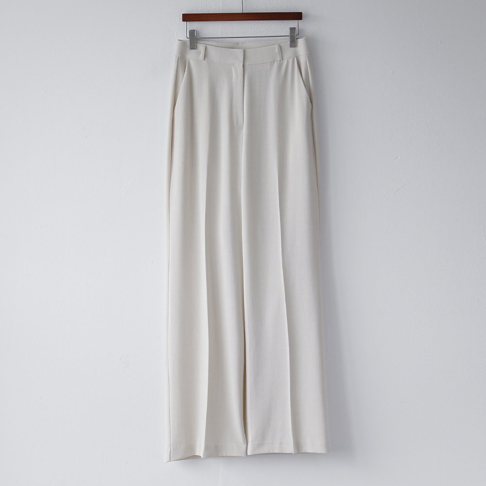 크리즈 쿨 린넨 레이온 와이드 일자 베이직 썸머 슬랙스 - 상세 이미지 5