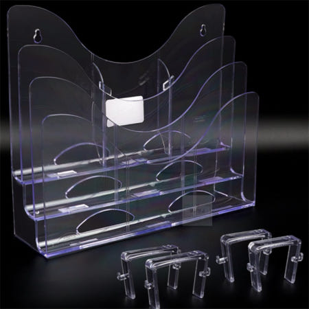 보급창고 파티션 케이스 3단 파티션꽂이 잡지케이스