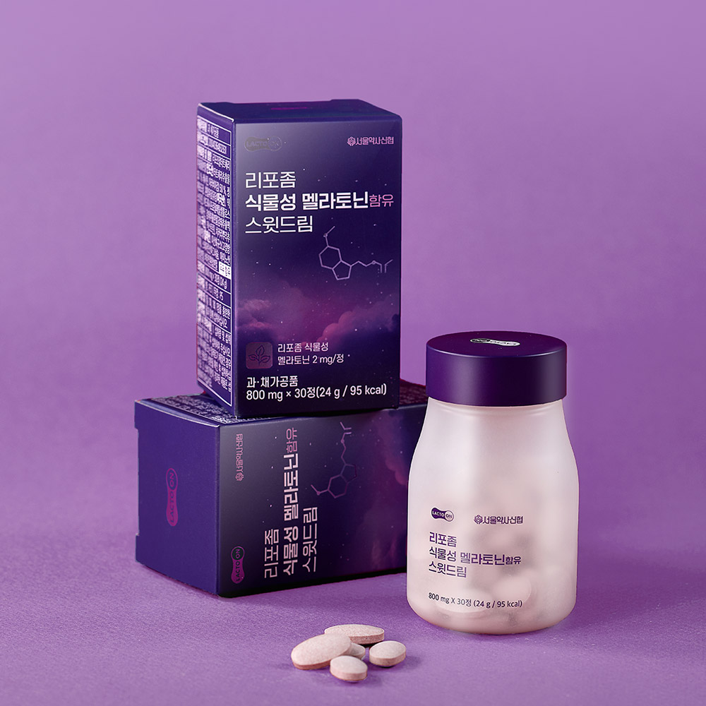 [락토온] 리포좀 식물성 멜라토닌 2mg함유 스윗드림 30정 6박스 - 상세 이미지 2