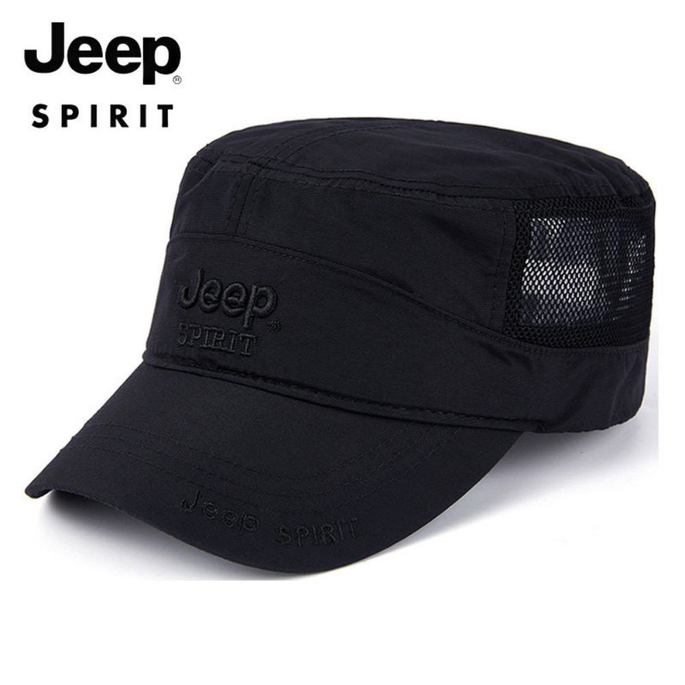 JEEP 지프 여름 모자 남자 차양 평상모 망사 군모 - 상품 이미지