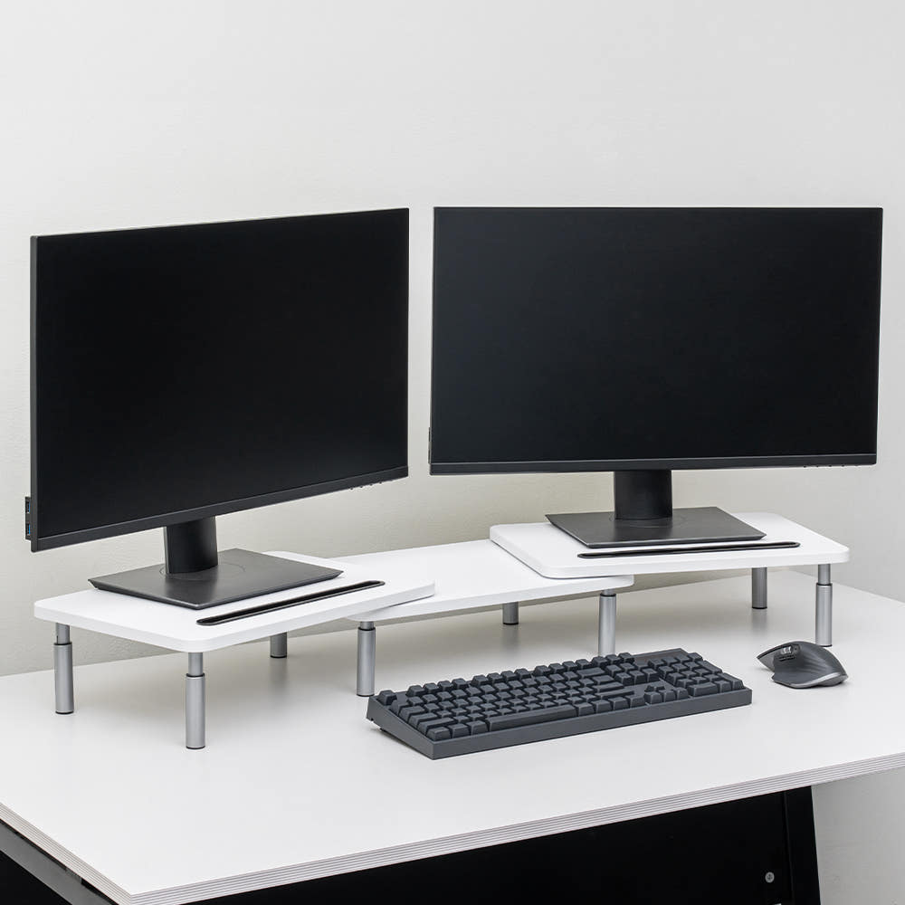 퍼플래빗 듀얼 모니터 받침대 각도 높이조절 3단