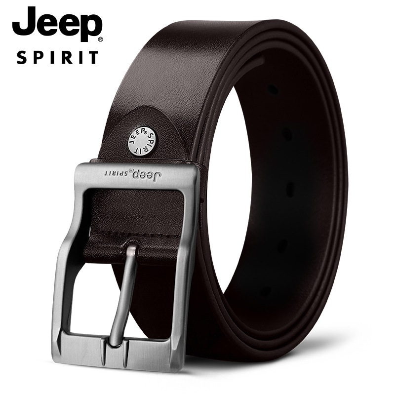 JEEP 지프 남자 정장 캐주얼 청바지 벨트 가죽 버클 벨트 T0699 - 상세 이미지 3