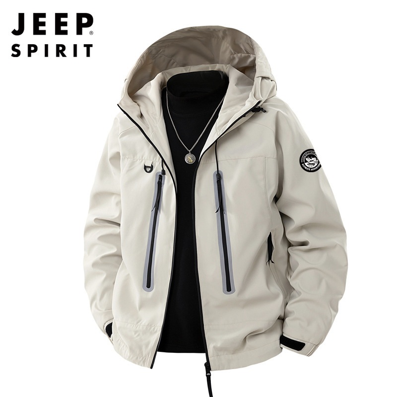 JEEP 지프 봄여름 초경량 방풍 바람막이 자켓 하이킹 캠핑 등산복 - 상세 이미지 4