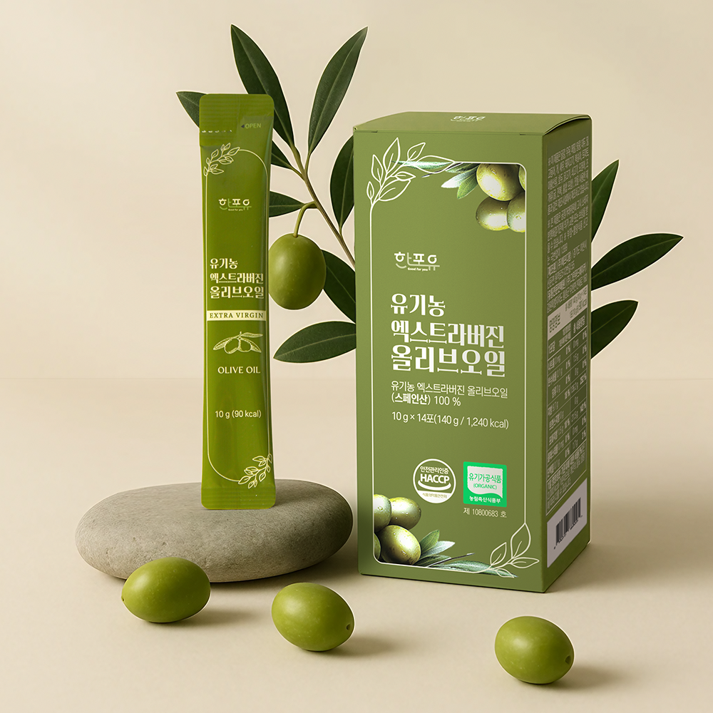 유기농100% 엑스트라버진 올리브오일 스틱 피쿠알 스페인 냉압착 올리브유 140ml, 1개