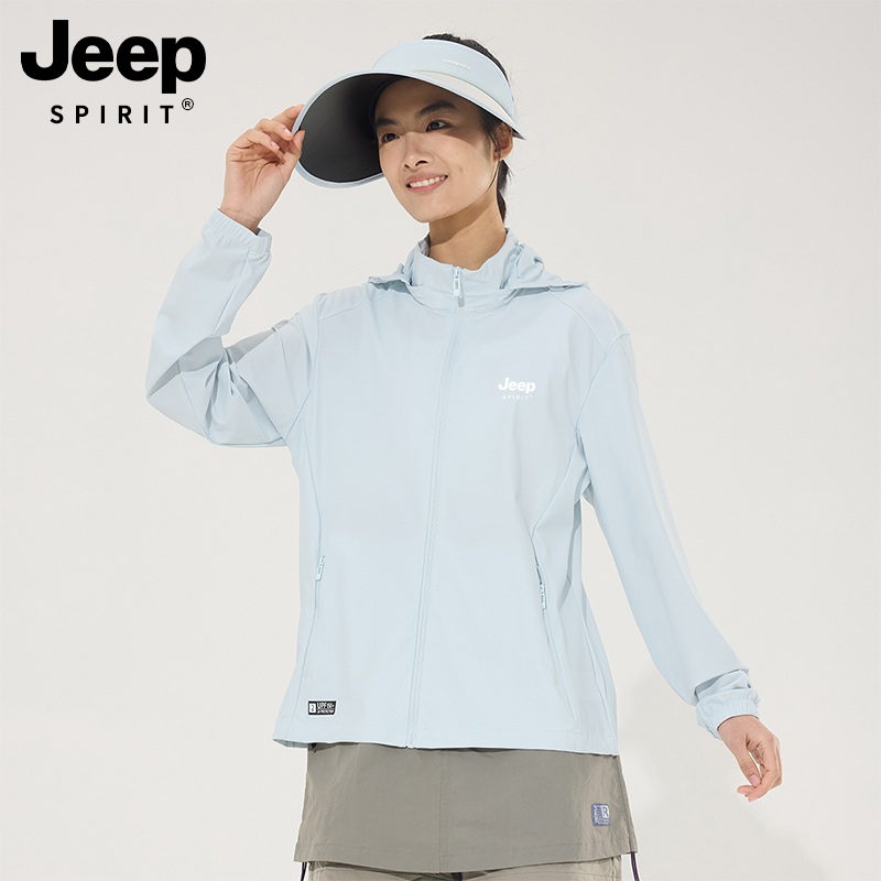 JEEP SPIRIT 남성 여성 자외선 차단 집업 여름용 냉감 바람막이 자켓 이미지 7