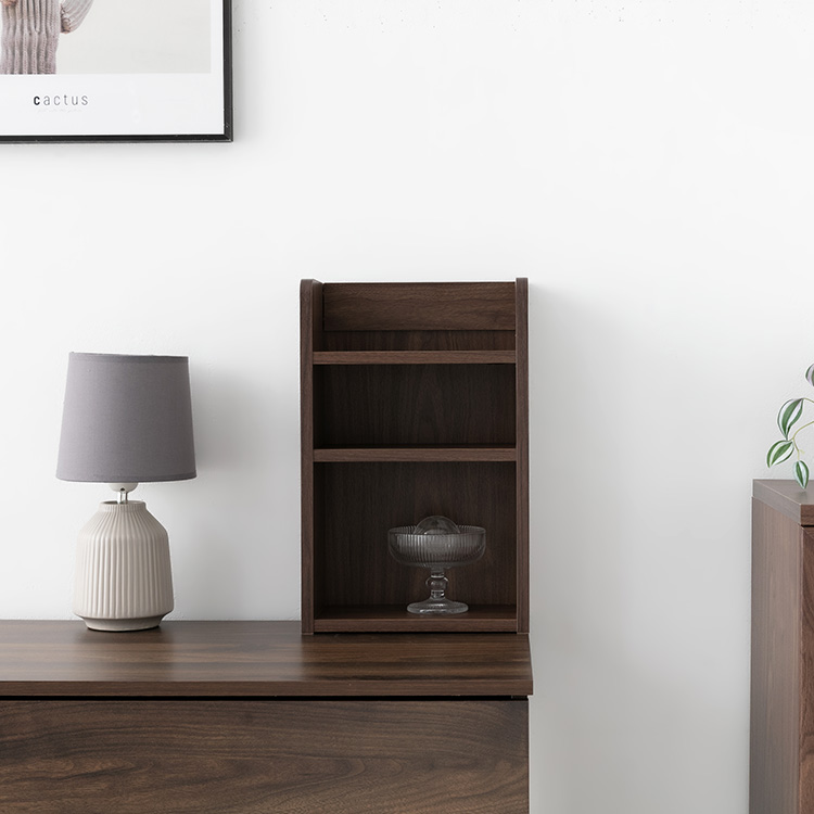 폴라보 미니수납선반 A형 270x150x420mm, 3단, 브라운월넛베니어 8376.8704 - 상세 이미지 4