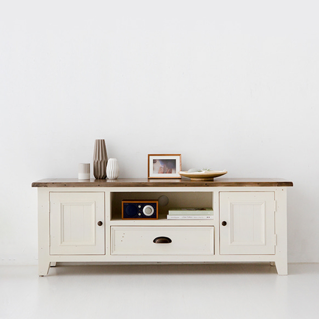 PORTLAND TV 거실장 G2445 앤틱화이트 8145.5998 1500x420x550mm, 화이트