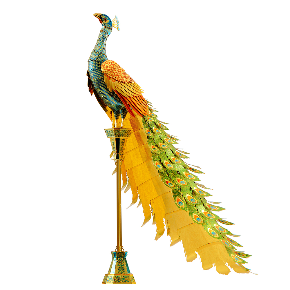 피스쿨 3D 메탈퍼즐 입체퍼즐 컬러풀공작새 모형 DIY 키트 이미지 7
