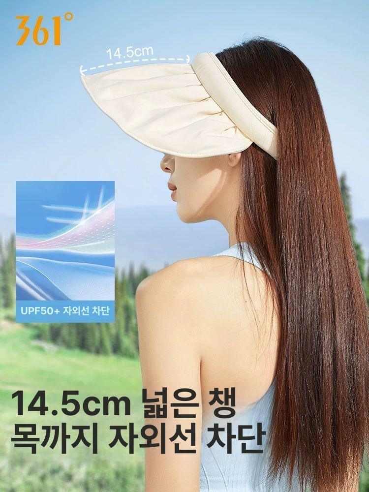 여성 여름 자외선 차단 선햇 여성모자 여름모자 자외선차단모자 썬캡 여성썬캡 베이지 P 030 - 상세 이미지 3