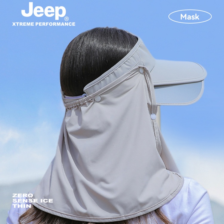 JEEP 지프 여름 여자 모자 캡선가드 볼 안면 해가리개 - 상세 이미지 3