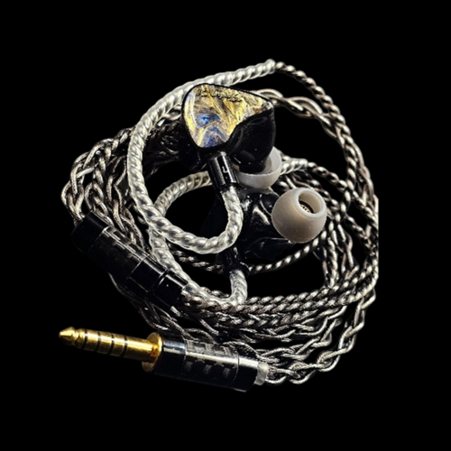 몬스터이어 쉐도우X 유선 인이어 이어폰 (블랙카본4.4mm 케이블)