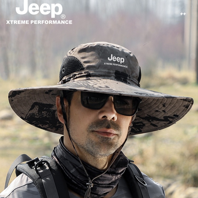 JEEP 지프 여름 남자 등산모자 정글모 햇빛 가리개 모자 - 상품 이미지