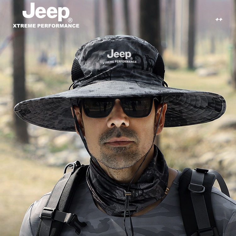 JEEP 지프 여름 남자 등산모자 정글모 햇빛 가리개 모자 - 상세 이미지 3