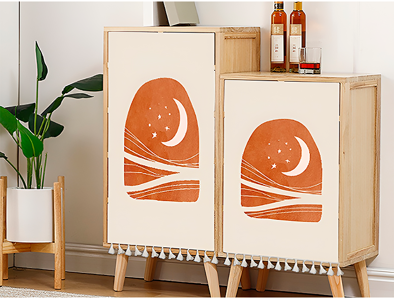 벨크로 붙이는 패브릭 포스터 책장 수납장 옷장 가리개 천 페브릭 가림막 미니 커튼