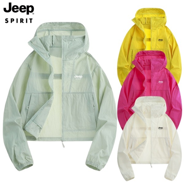 JEEP SPIRIT 여성 바람막이 데일리 방풍 자외선 차단 기능성 아웃도어 등산 자켓 - 상품 이미지