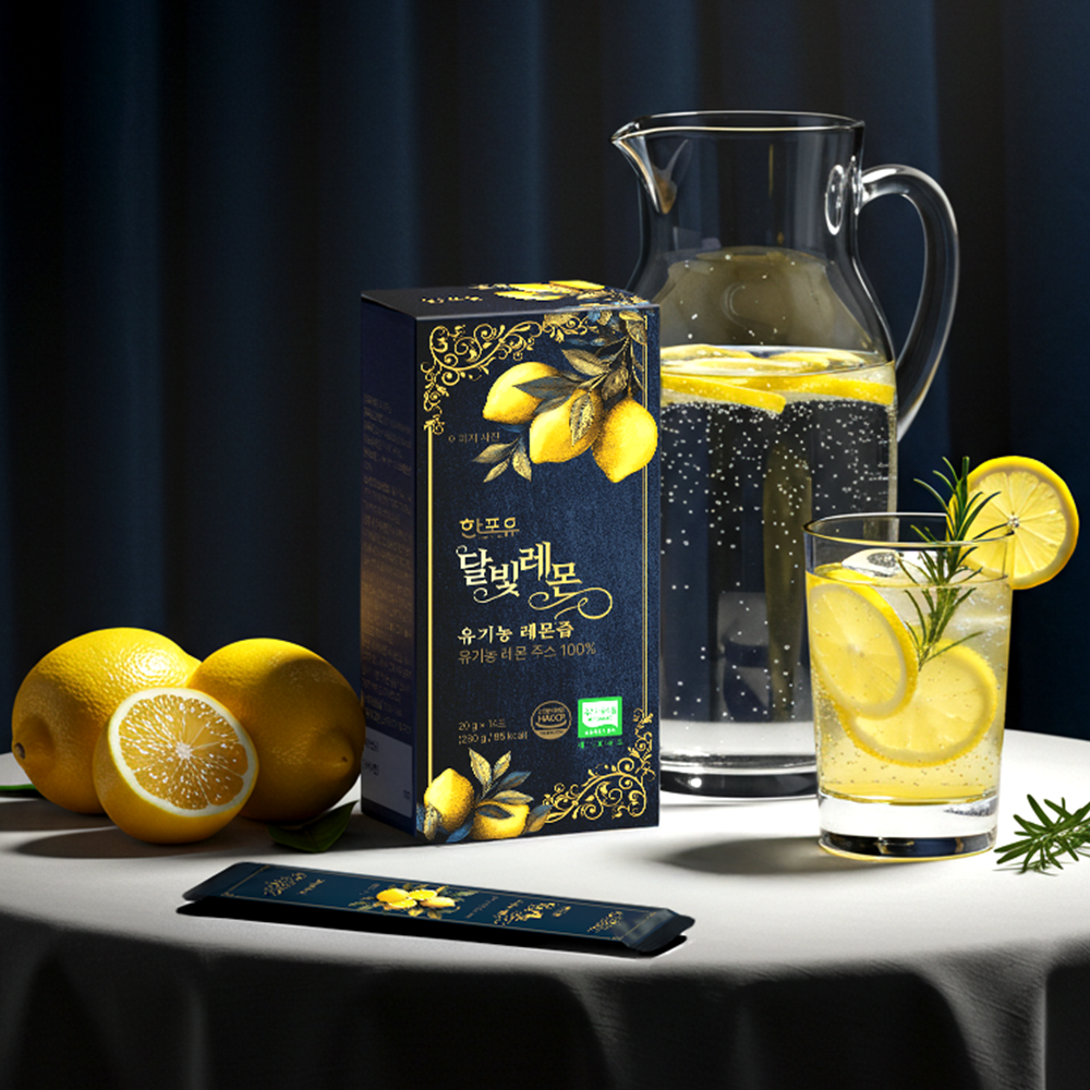 한포유 달빛레몬 유기농100% 레몬즙 X 14포 280ml, 1개