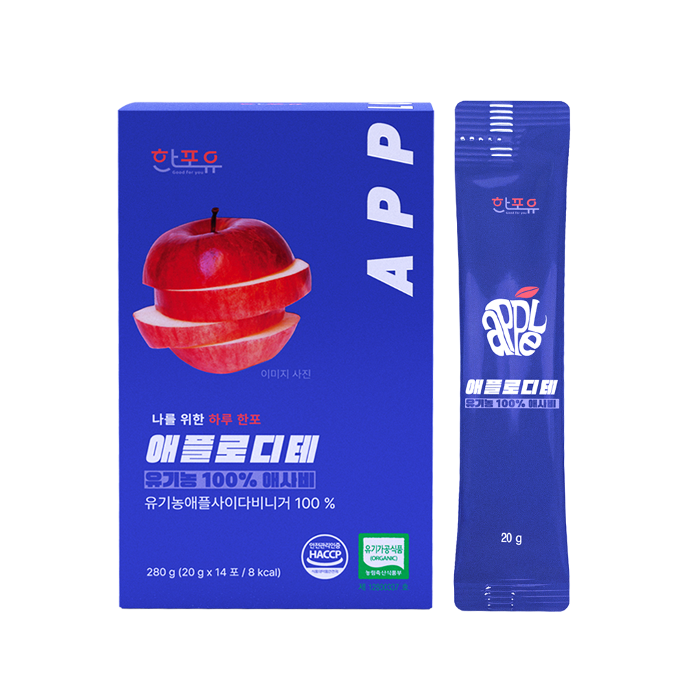 한포유 유기농100% 애사비 애플 사이다 비니거 사과식초 자연발효 초모 280ml, 1개 - 상세 이미지 2