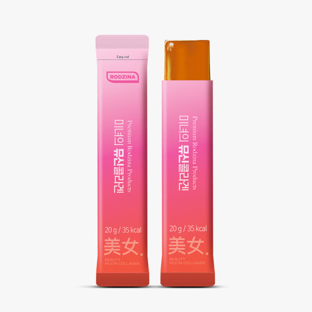 미녀의 뮤신 콜라겐 젤리 자몽맛 20g 10포, 8개