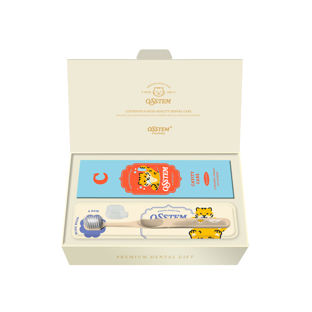 오스템 덴탈 케어 선물 세트 (치약1+칫솔1) - 상세 이미지 2