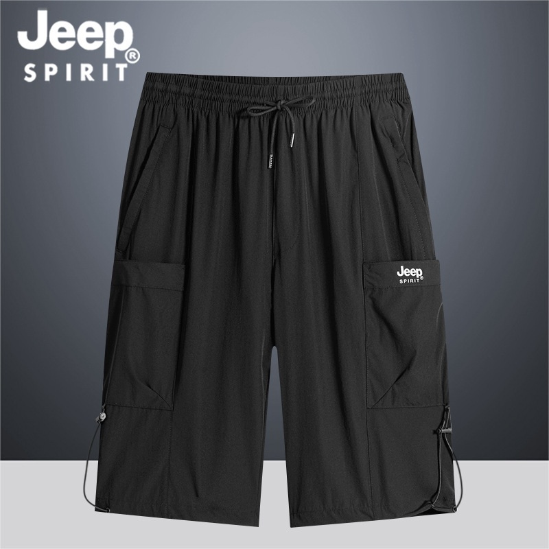 JEEP SPIRIT 남자 시원한 여름 반바지 트레이닝 등산 바지 - 상품 이미지