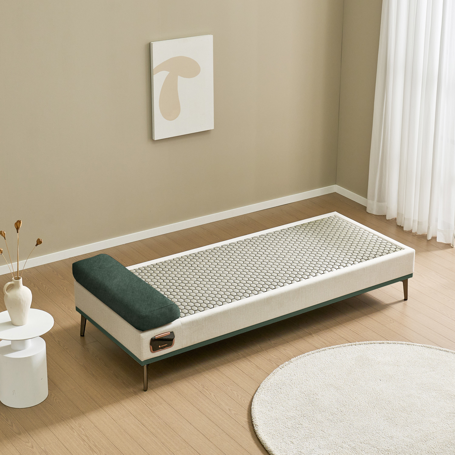 [모던평상형소파 최다판매] 가보건강침대 F베라SE 헤드레스트 밀양흙침대 수정석/세라믹스 돌침대