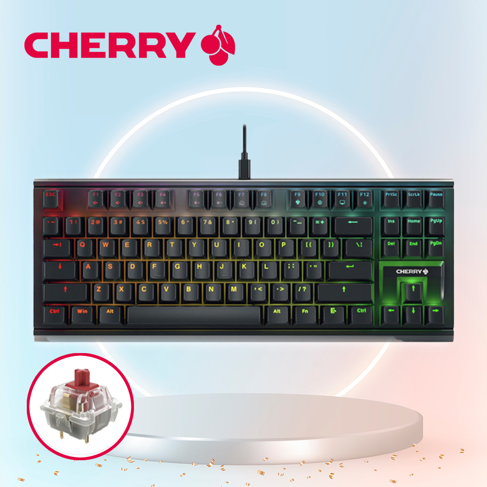 [국내정발] 체리 MX 1.1 RGB TKL 기계식 유선 블랙 저소음적축 - 상품 이미지