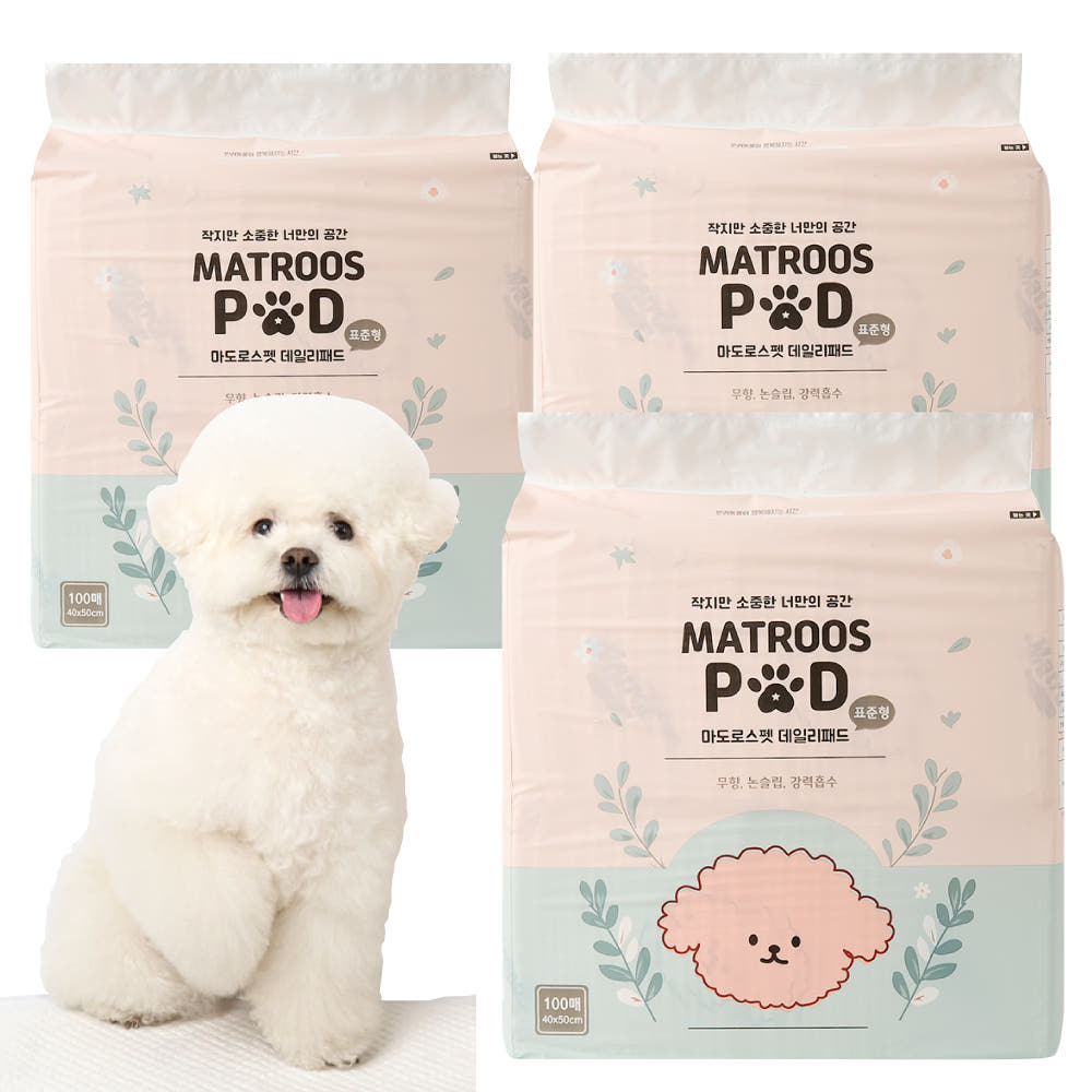 마도로스펫 배변패드 데일리패드 표준형 대형 300매 150매 논슬립 무향