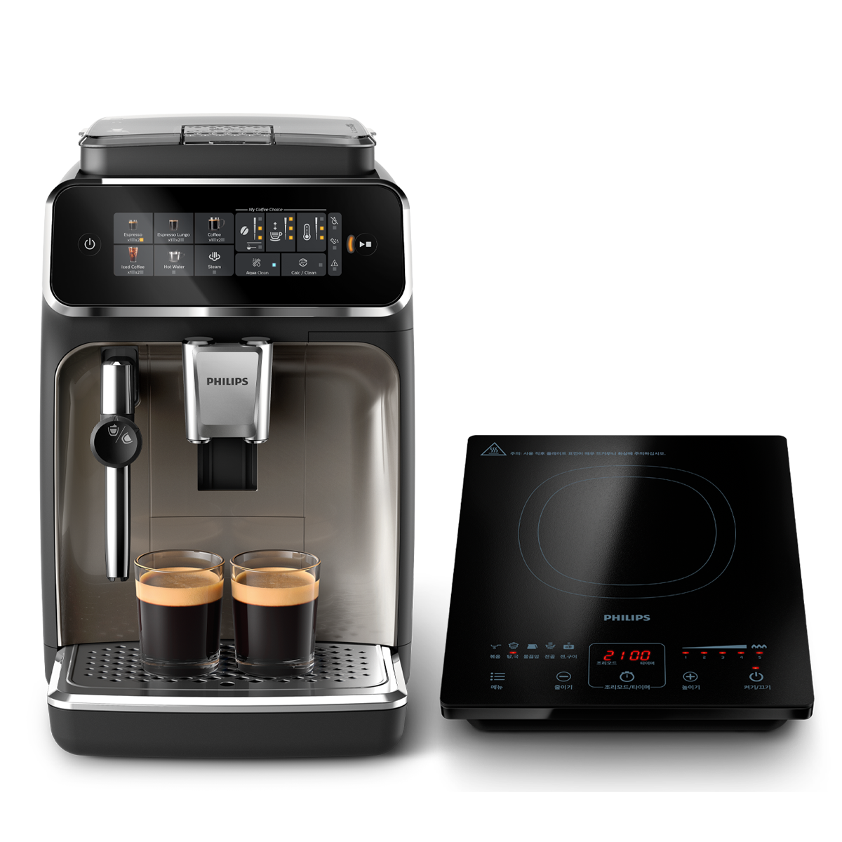필립스 3300 아이스 레시피 전자동 에스프레소 커피머신 EP3326/93 + 인덕션